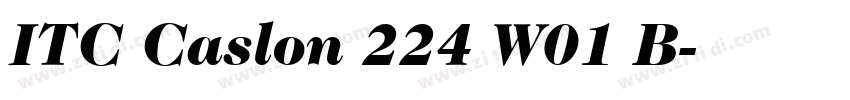 ITC Caslon 224 W01 B字体转换